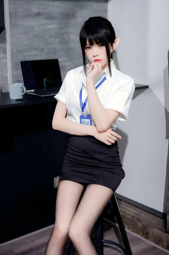 4k女性壁纸 - 短裙 - 黑丝 - 办公室「哲风壁纸」