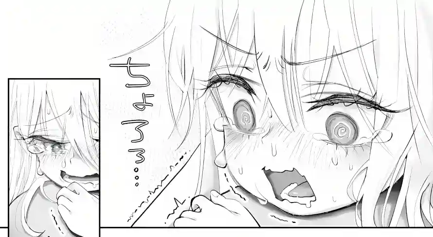 4k手绘壁纸 - 二次元 - 哭泣表情 - 少女线稿「哲风壁纸」