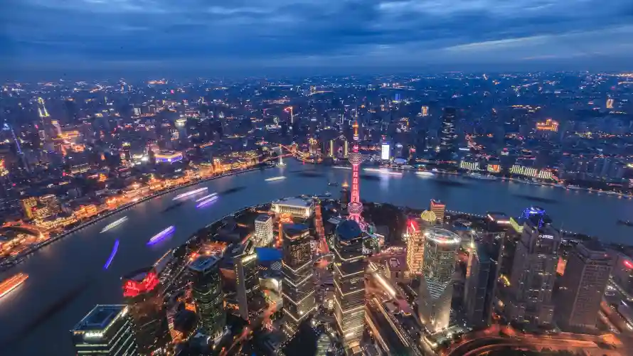 4k上海壁纸 - 城市 - 夜景 - 风景「哲风壁纸」