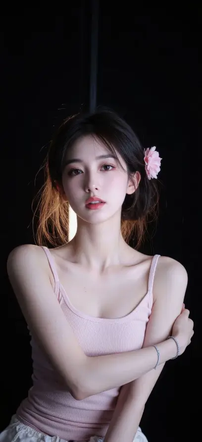 4k清新壁纸 - 甜美 - 美女 - 黑发「哲风壁纸」
