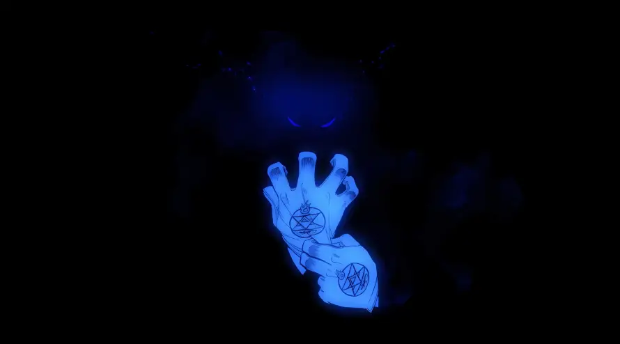 2k发光壁纸-受伤符文与神秘-黑色背景热门的壁纸「哲风壁纸」
