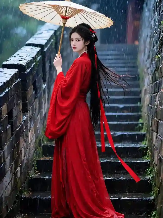 4k人物壁纸 - 古墙 - 古装 - 古风「哲风壁纸」