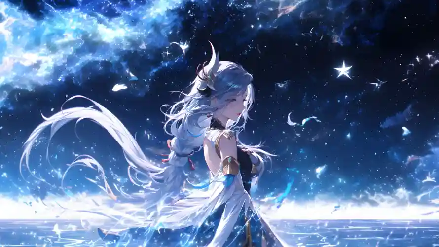 4k动漫壁纸 - 夜空 - 宇宙 - 幻想「哲风壁纸」