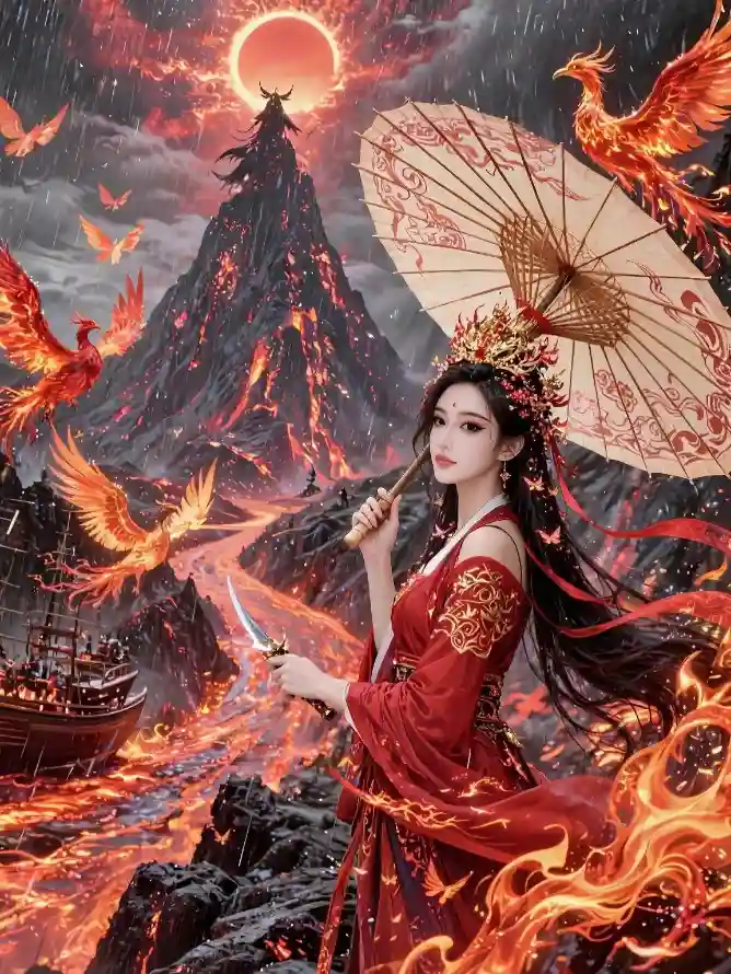 4k人物壁纸 - 剑 - 凤凰 - 古装「哲风壁纸」
