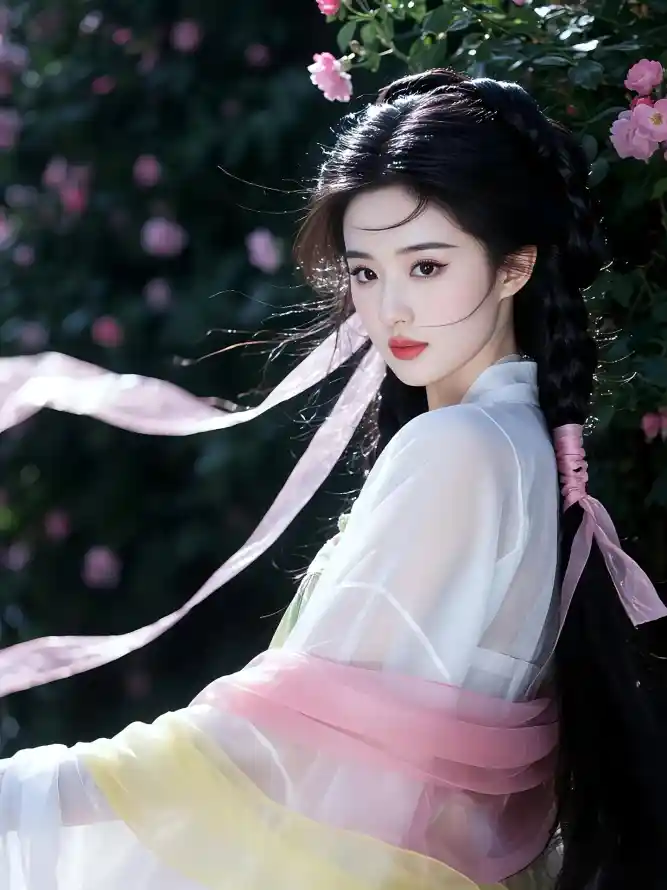 4k人物壁纸 - 仙女 - 发饰 - 古典「哲风壁纸」