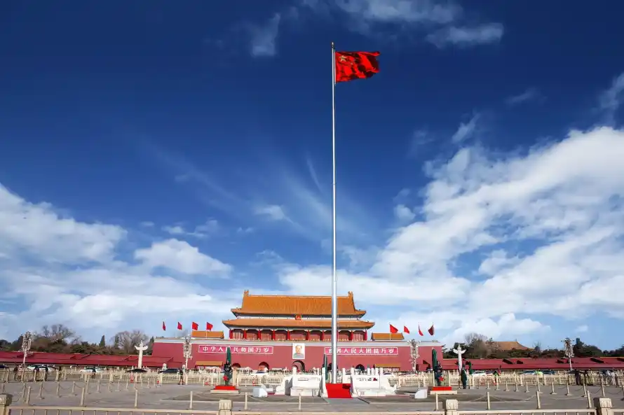4k中国壁纸 - 北京 - 国旗 - 地标「哲风壁纸」