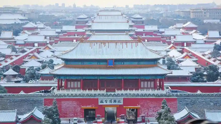 2k冬季壁纸-紫禁城 - 北京-中式建筑壁纸推荐「哲风壁纸」