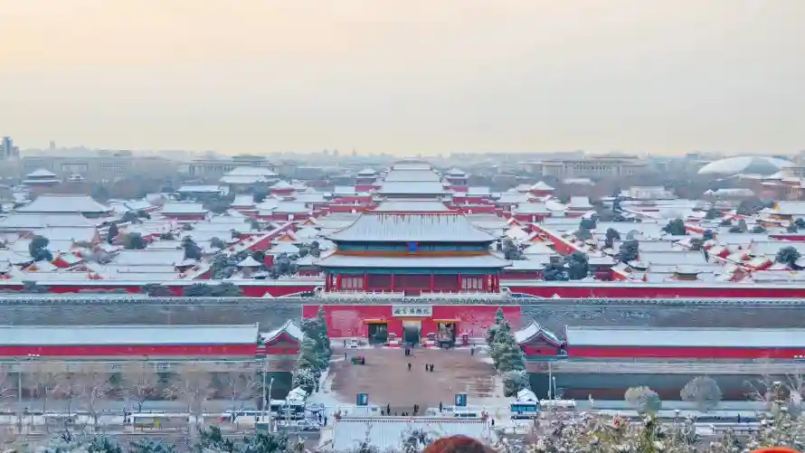 2k冬季壁纸-古建筑与北京-中式建筑壁纸推荐「哲风壁纸」