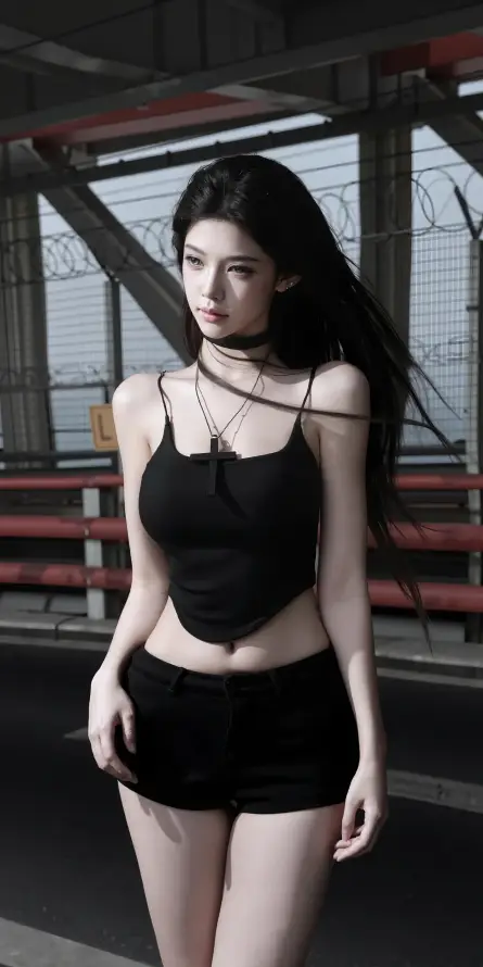 4k壁纸壁纸 - 美女 - 长发 - 项圈「哲风壁纸」