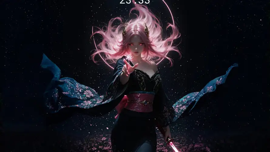 2k动漫壁纸-发光武器壁纸和星空-日式服饰壁纸分享「哲风壁纸」