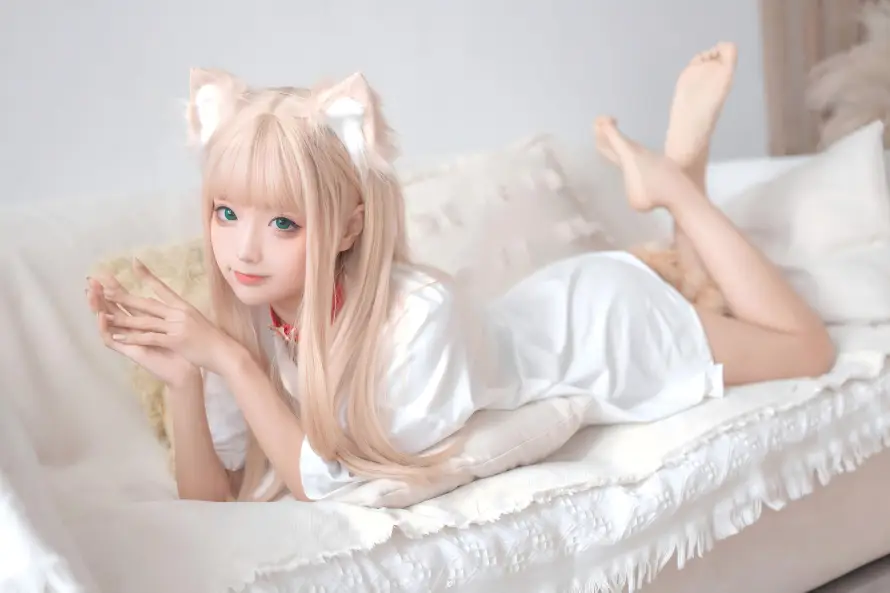 6k写真壁纸-粉色头发与可爱-cosplay「哲风壁纸」