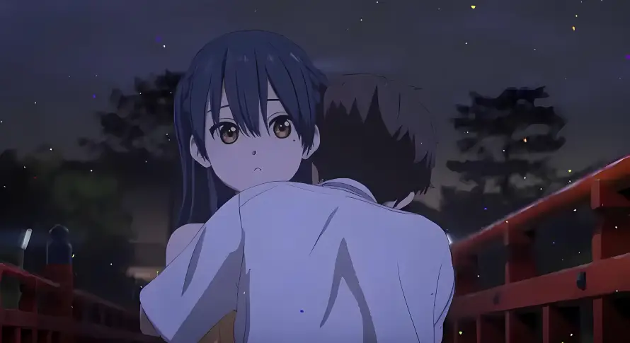 4k侧身壁纸 - 夜晚 - 少女 - 星空「哲风壁纸」