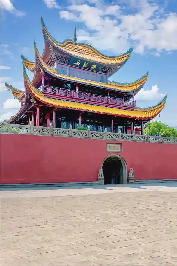 4k庭院壁纸 - 阁楼 - 古建筑 - 岳阳楼「哲风壁纸」