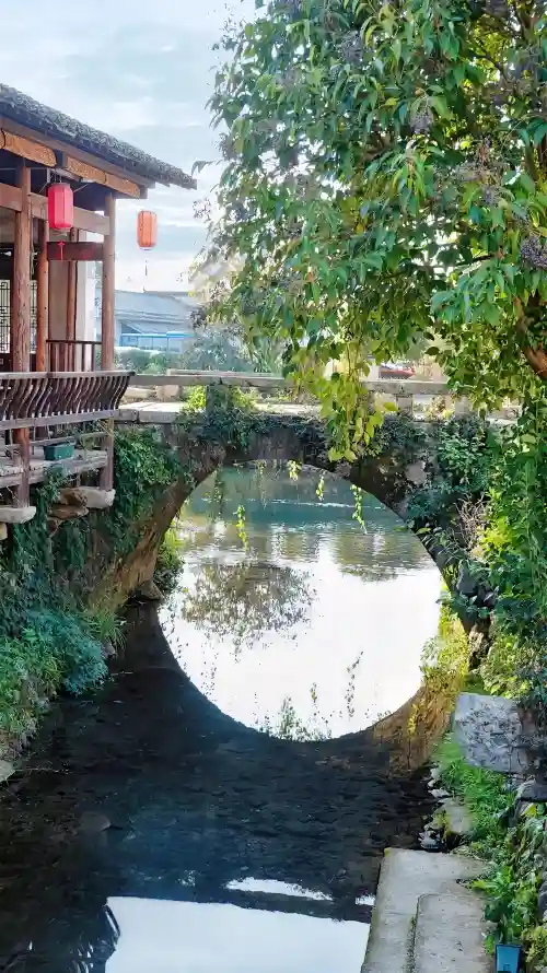 4k倒影壁纸 - 古桥 - 宁静 - 宏村「哲风壁纸」