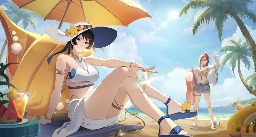 4k夏日壁纸 - 沙滩 - 海浪 - 蓝天「哲风壁纸」