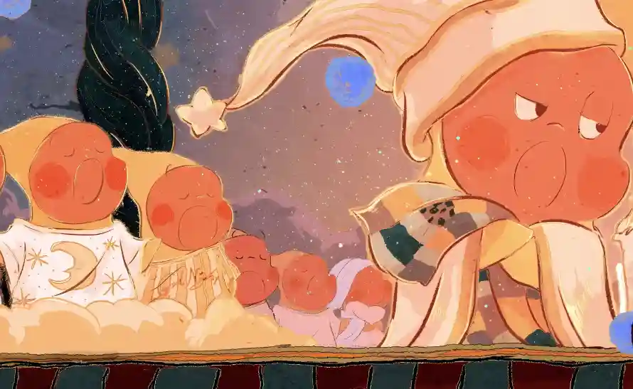 2k卡通壁纸-星星人和暖色调-卡通角色热门的壁纸「哲风壁纸」