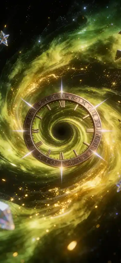 4k宇宙奥秘壁纸 - 时光流转 - 时空漩涡 - 星云风暴「哲风壁纸」