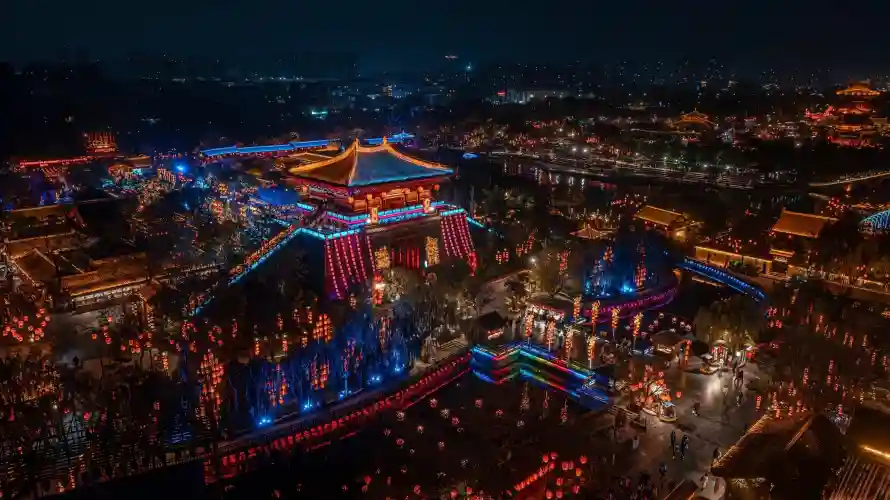 4k古城壁纸 - 城市 - 夜晚 - 夜景「哲风壁纸」