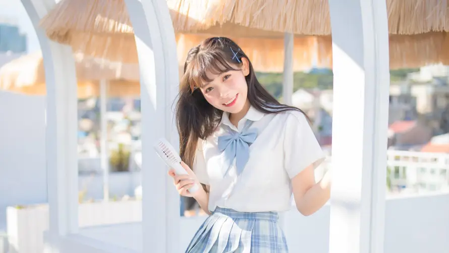4kjk壁纸 - 休闲 - 少女 - 微笑「哲风壁纸」