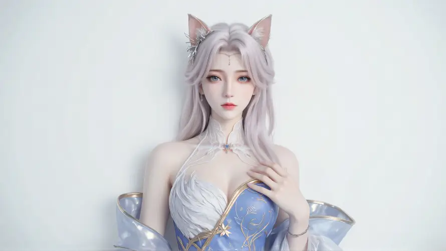 4k云曦壁纸 - 古风 - 少女 - 猫耳「哲风壁纸」