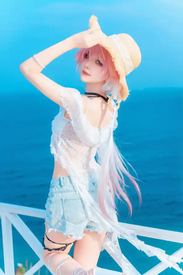 4k写真壁纸 - 夏日 - 栏杆 - 海景「哲风壁纸」