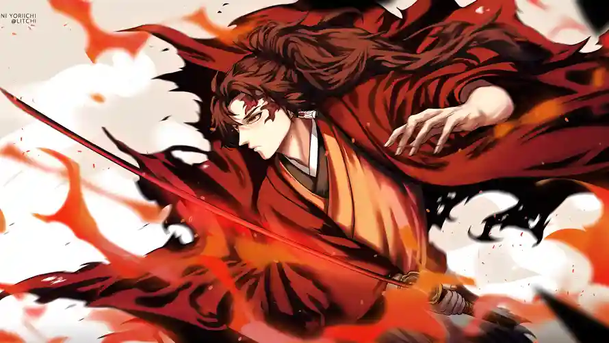 4k缘壹壁纸 - 鬼杀队 - 古风服饰 - 和风元素「哲风壁纸」