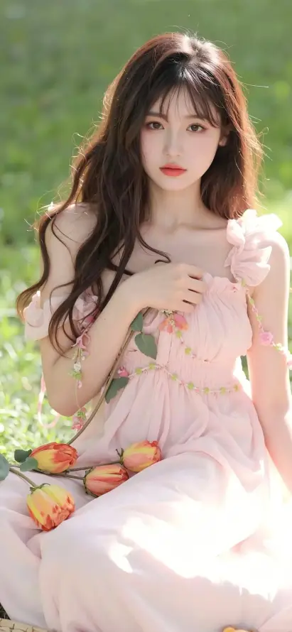 4k夏日壁纸 - 少女 - 户外 - 森系「哲风壁纸」