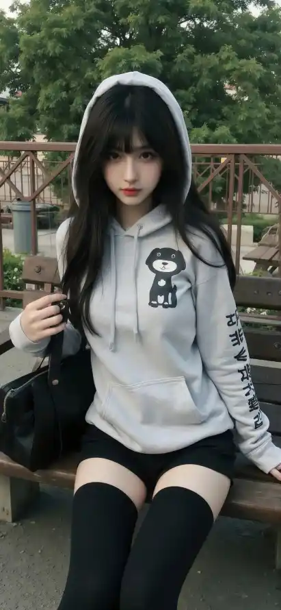4k户外壁纸 - 桥 - 树木 - 美女「哲风壁纸」