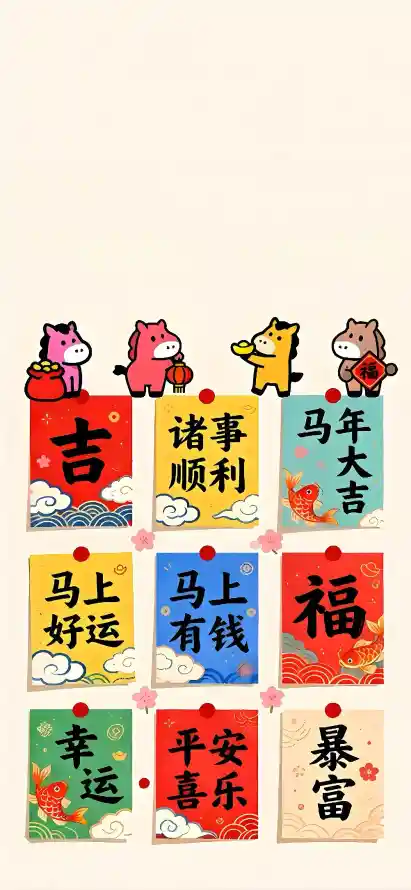 4k喜庆壁纸 - 好运 - 平安 - 年味「哲风壁纸」