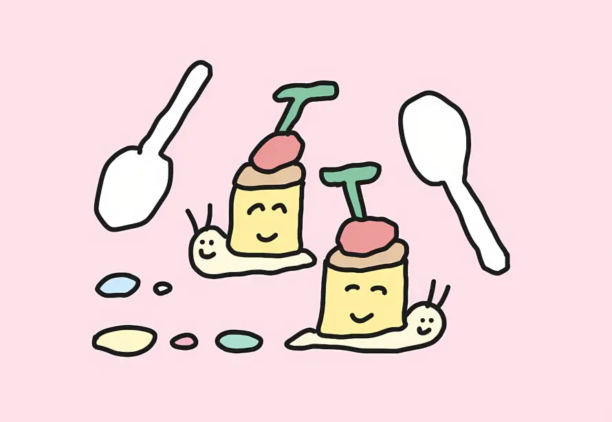2k创意壁纸-彩色圆点壁纸和勺子-粉色背景免费下载「哲风壁纸」