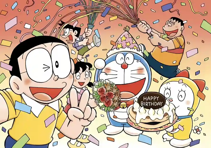 4k卡通壁纸 - 大雄 - 小夫 - 庆祝「哲风壁纸」