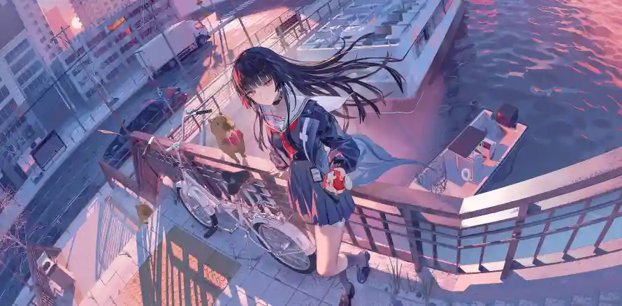 4k8k壁纸 - 制服 - 动漫 - 建筑「哲风壁纸」