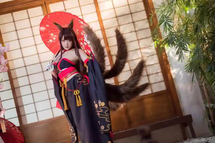 4k兽耳壁纸 - 多尾 - 绿植 - 美女「哲风壁纸」