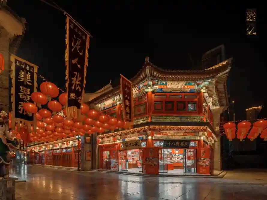4k中国壁纸 - 古街 - 天津 - 古建筑「哲风壁纸」