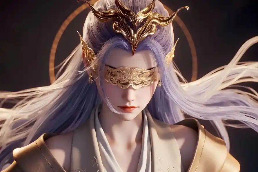 4k云霄壁纸 - 白衣 - 眼罩 - 仙侠动漫「哲风壁纸」