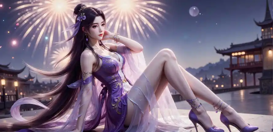 4k云霄壁纸 - 仙侠 - 古装 - 夜空「哲风壁纸」