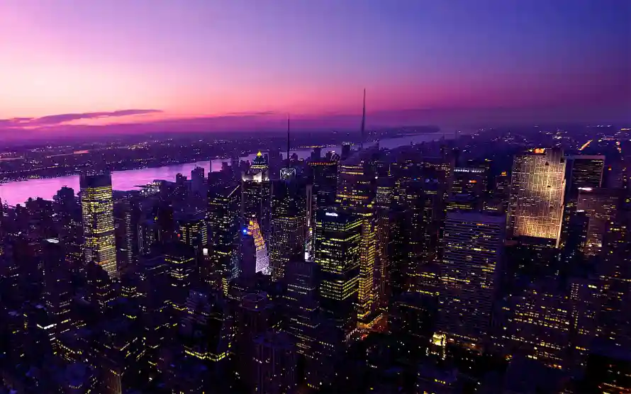 4k壁纸壁纸 - 夜景 - 建筑 - 河流「哲风壁纸」