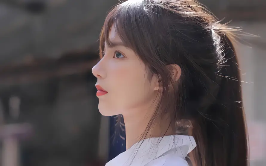 4k侧脸壁纸 - 写实 - 少女 - 户外「哲风壁纸」