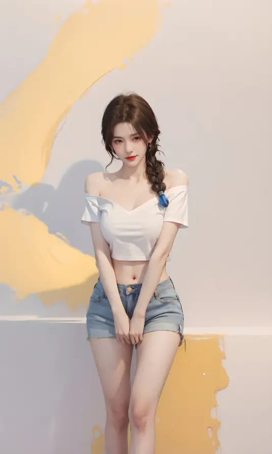 4k美女壁纸 - 魅力 - 休闲装 - 麻花辫「哲风壁纸」