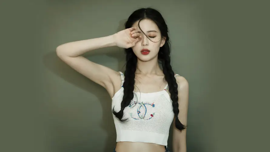 4k休闲壁纸 - 可爱 - 少女 - 捂眼「哲风壁纸」