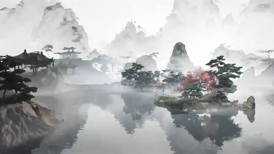 4k云雾壁纸 - 古建 - 国风 - 山峰「哲风壁纸」