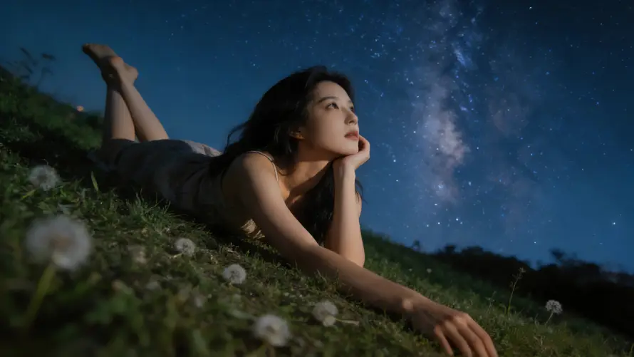 4k壁纸壁纸-蒲公英 - 夜晚-自然风景壁纸分享「哲风壁纸」