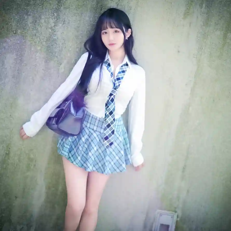 4k少女壁纸 - 清纯 - 短裙 - 长发「哲风壁纸」