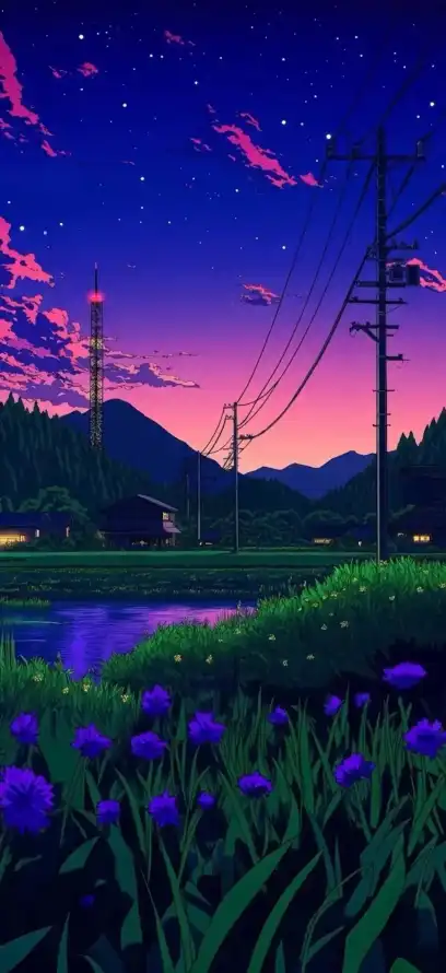 4k乡村壁纸 - 壁纸 - 夜晚 - 夜景「哲风壁纸」
