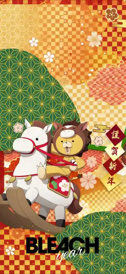 4k可爱壁纸 - 魂 - 白马 - 传统纹样「哲风壁纸」