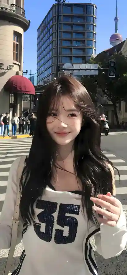 4k建筑壁纸 - 美女 - 行人 - 街头「哲风壁纸」