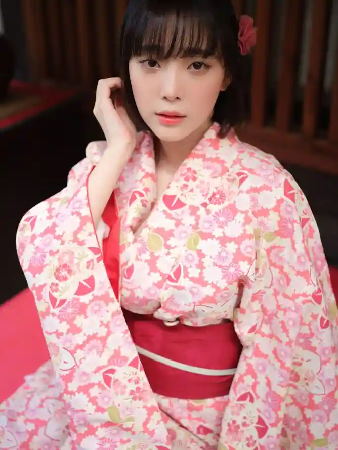4k写真壁纸 - 和服 - 坐姿 - 室内「哲风壁纸」