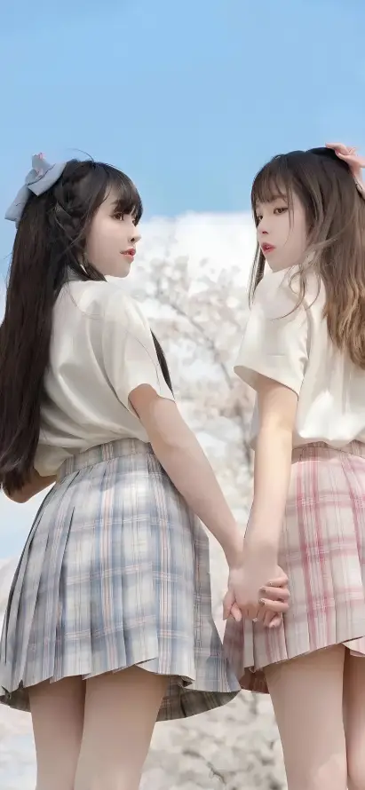 4kjk壁纸 - 少女 - 春日 - 樱花「哲风壁纸」