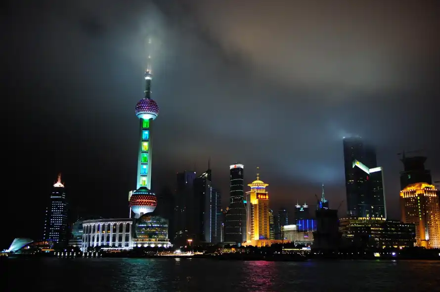 4k上海壁纸 - 城市 - 夜景 - 夜色「哲风壁纸」