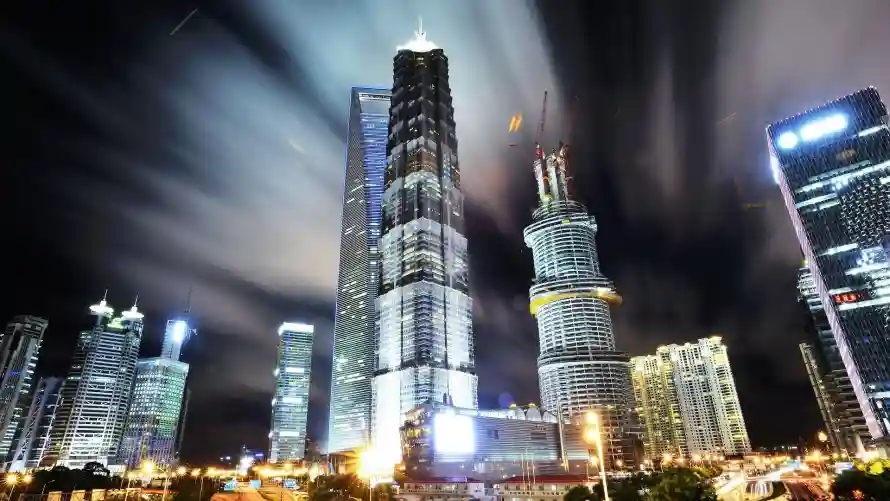 4k上海壁纸 - 城市 - 夜景 - 建筑「哲风壁纸」